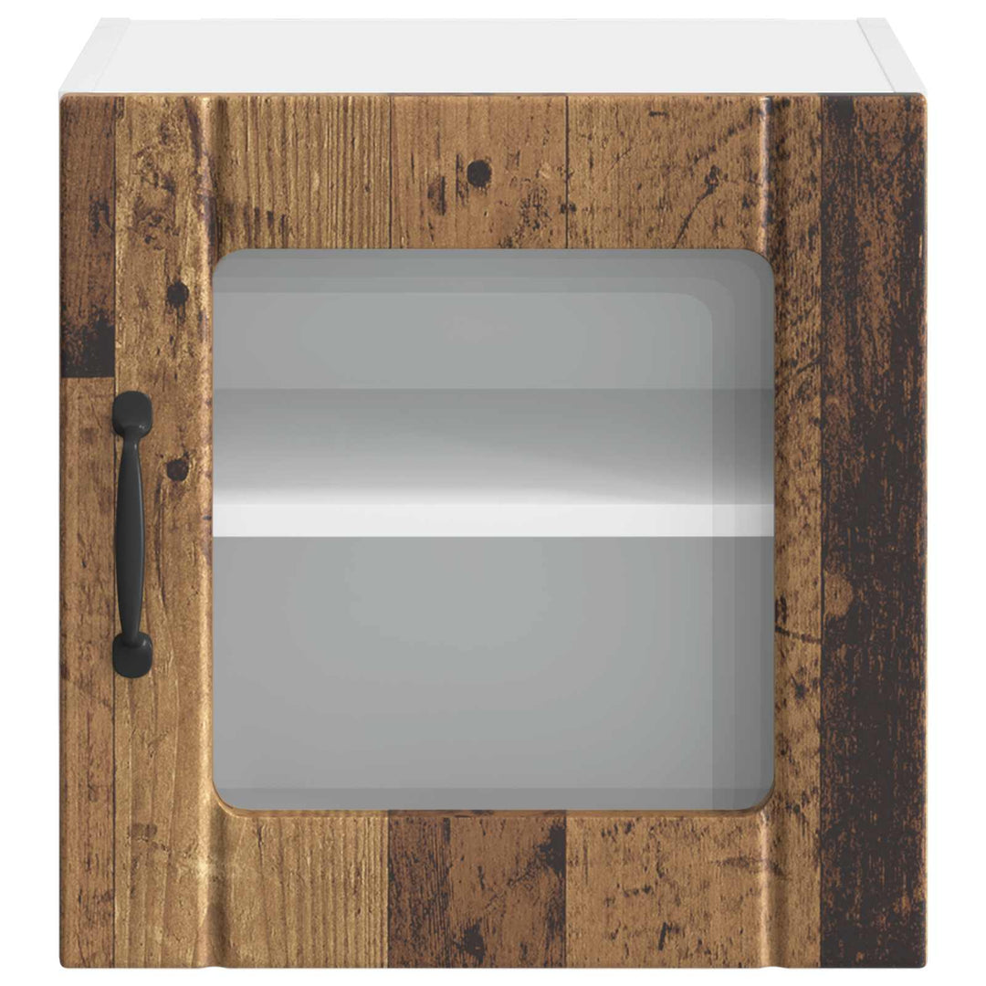 Væglågskab LUCCA 2 pcs Gammelt træ 40 x 31 x 40 cm