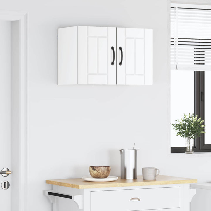Vægskab LUCCA 2 pcs Hvid 30 x 31 x 40 cm Konstrueret træ