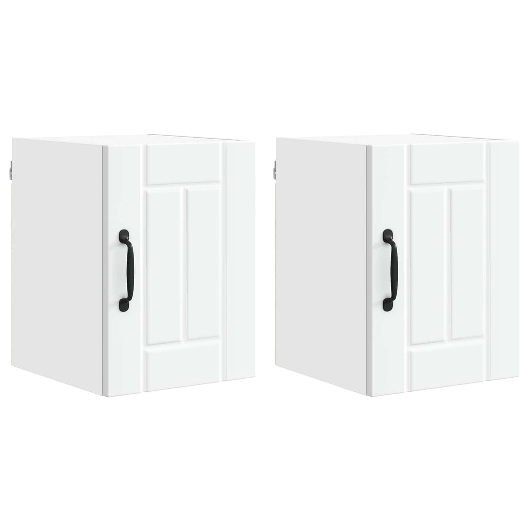 Vægskab LUCCA 2 pcs Hvid 30 x 31 x 40 cm Konstrueret træ