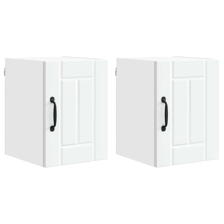 Vægskab LUCCA 2 pcs Hvid 30 x 31 x 40 cm Konstrueret træ