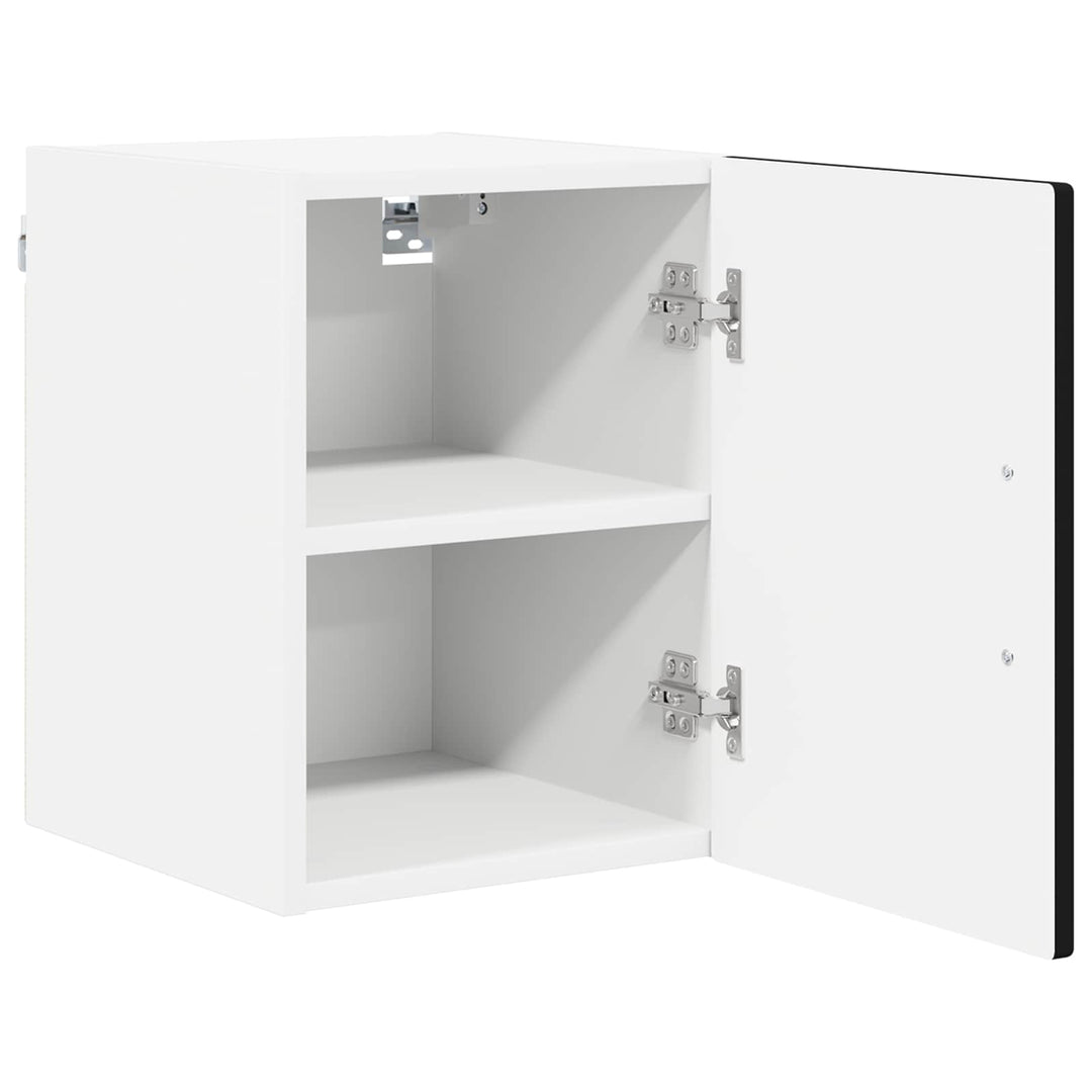 Vægskab LUCCA 2 pcs Sort 30 x 31 x 40 cm Konstrueret træ