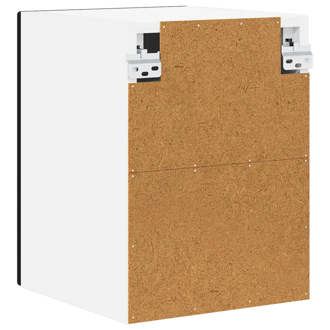 Vægskab LUCCA 2 pcs Sort 30 x 31 x 40 cm Konstrueret træ