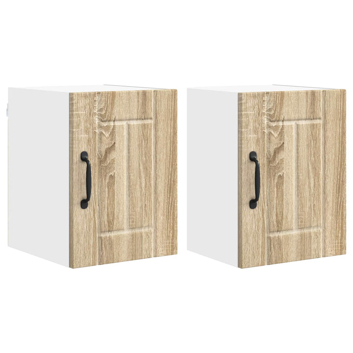 Vægskab LUCCA 2 pcs Sonoma-eg 30 x 31 x 40 cm Konstrueret træ