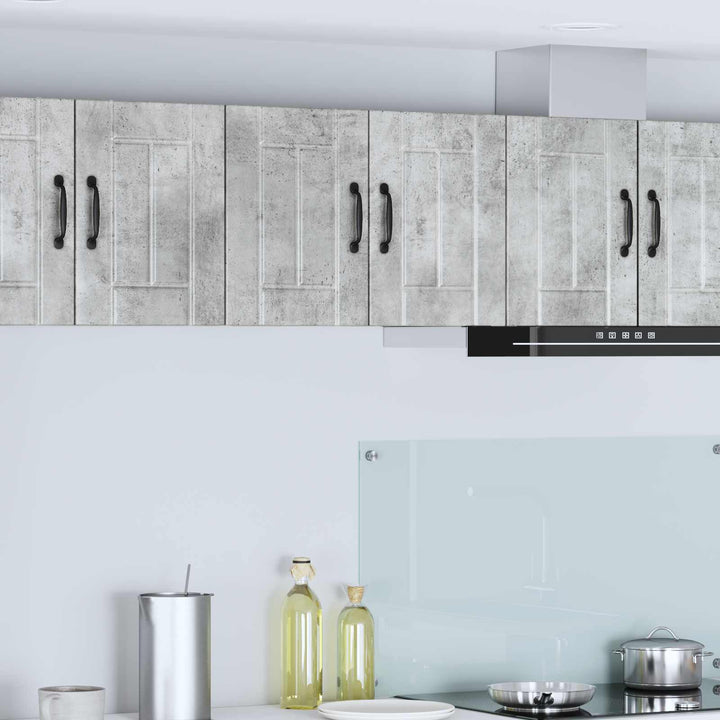 Vægskab LUCCA 2 pcs Betongrå 30 x 31 x 40 cm Konstrueret træ