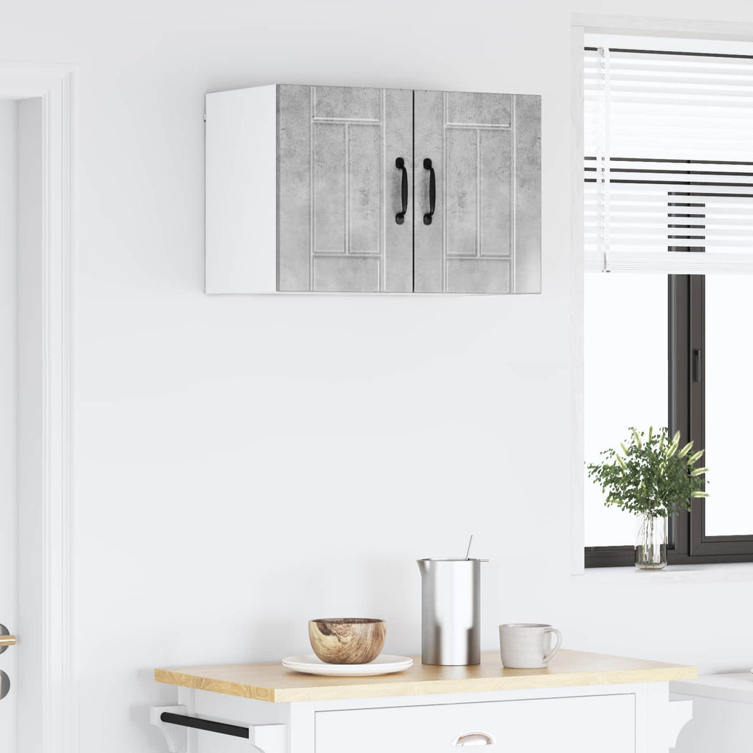 Vægskab LUCCA 2 pcs Betongrå 30 x 31 x 40 cm Konstrueret træ
