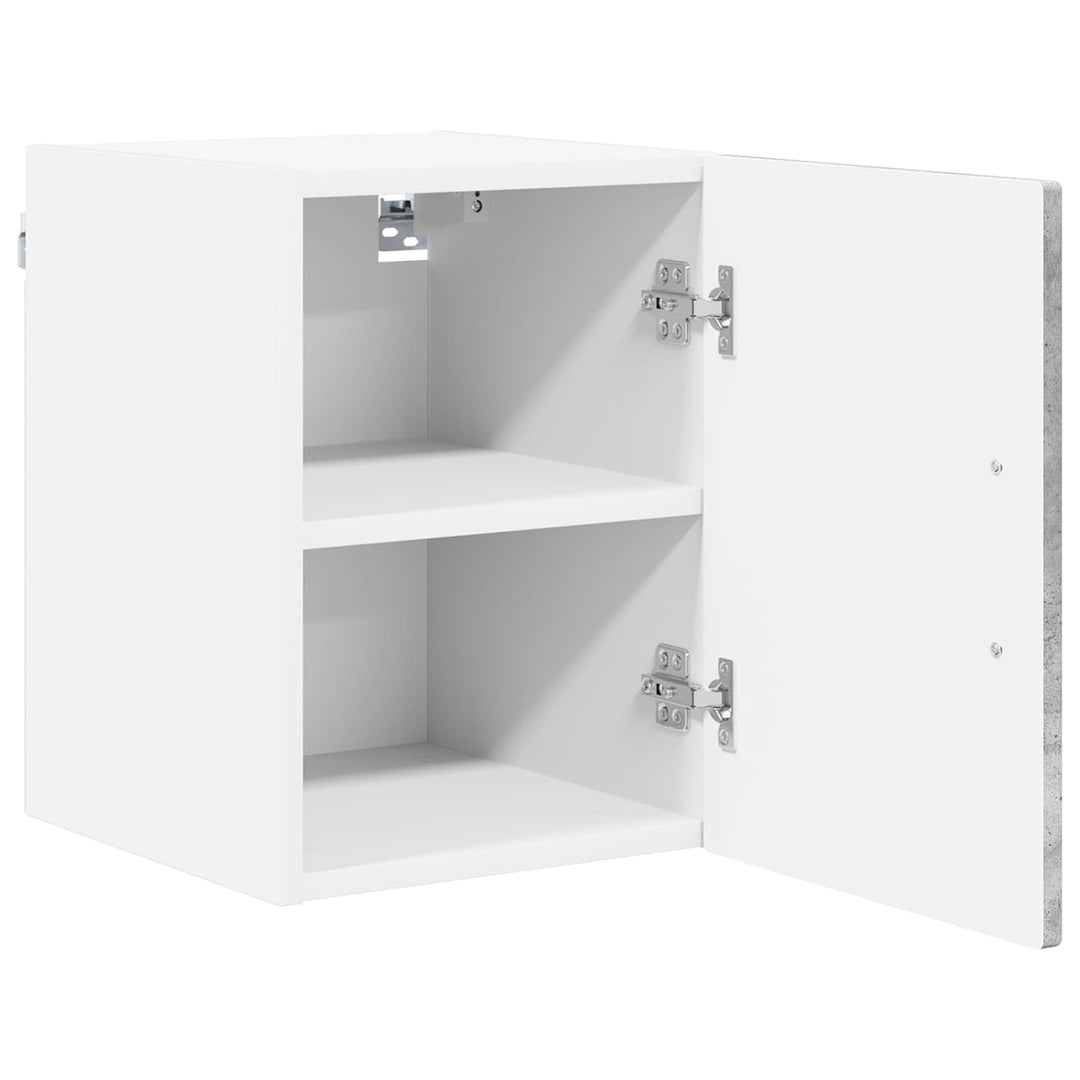 Vægskab LUCCA 2 pcs Betongrå 30 x 31 x 40 cm Konstrueret træ
