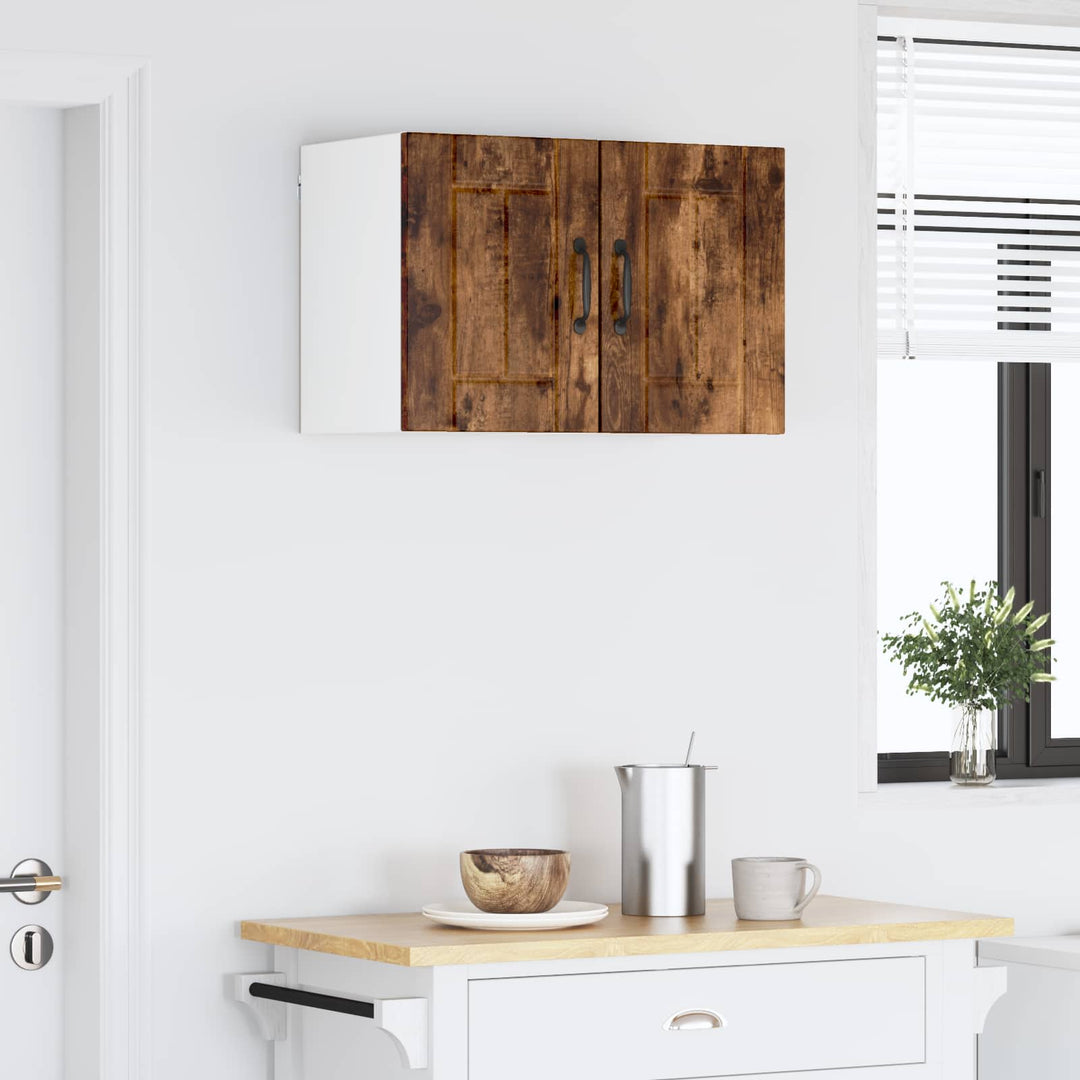 Vægskab LUCCA 2 pcs Røget eg 30 x 31 x 40 cm Konstrueret træ