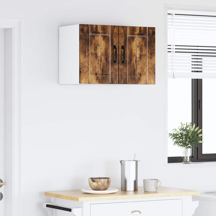 Vægskab LUCCA 2 pcs Røget eg 30 x 31 x 40 cm Konstrueret træ