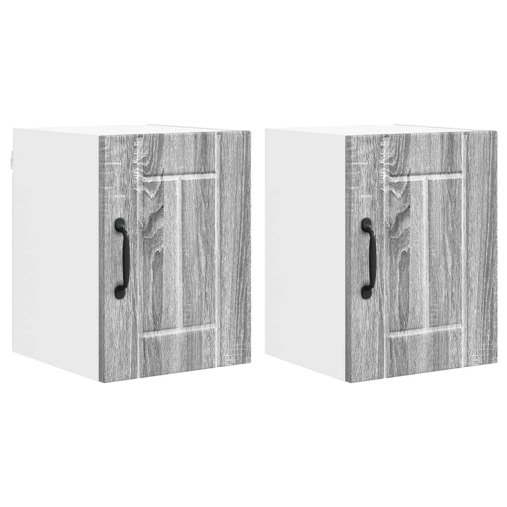 Vægskab LUCCA 2 pcs Grå sonoma-eg 30 x 31 x 40 cm