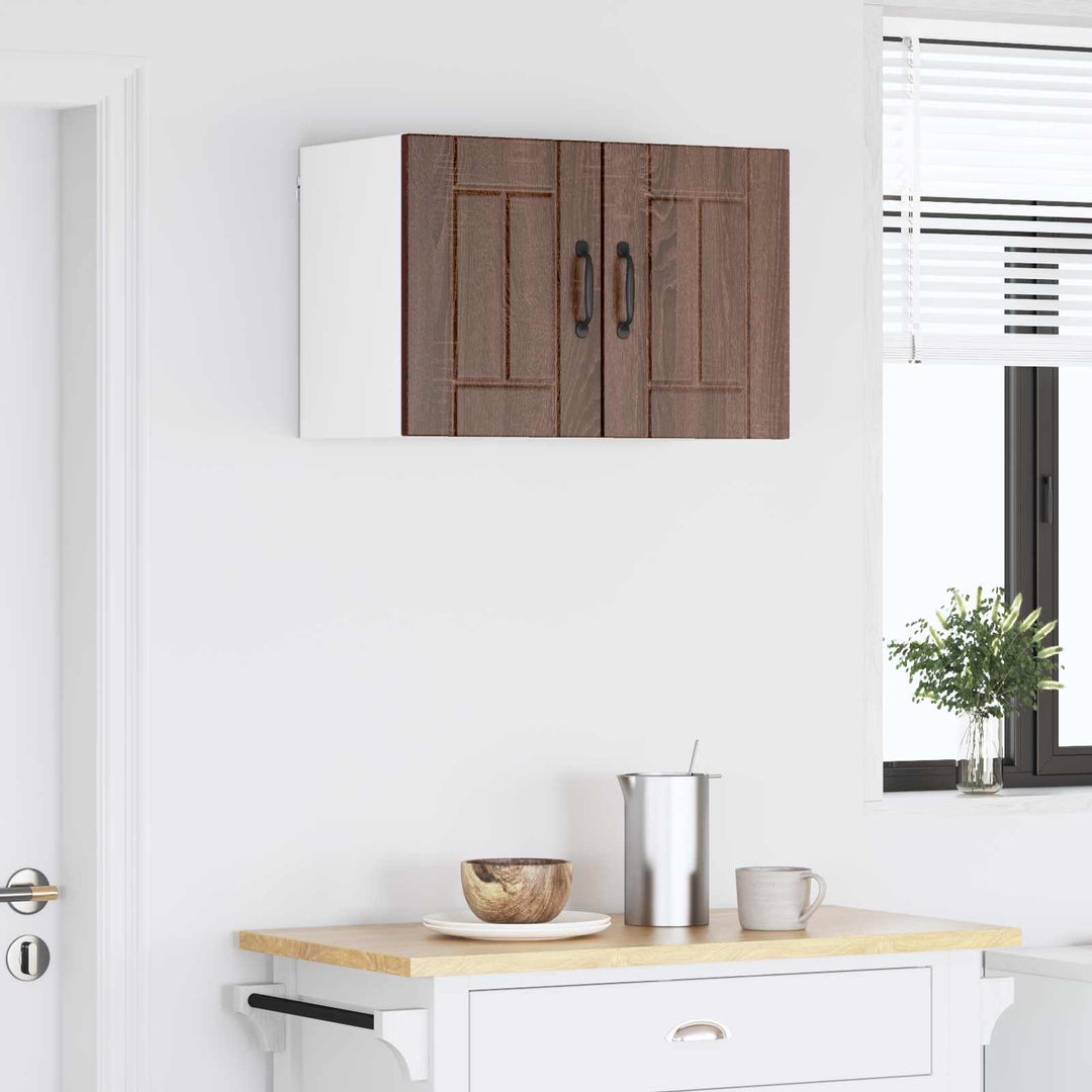 Vægskab LUCCA 2 pcs Brunt eg 30 x 31 x 40 cm Konstrueret træ