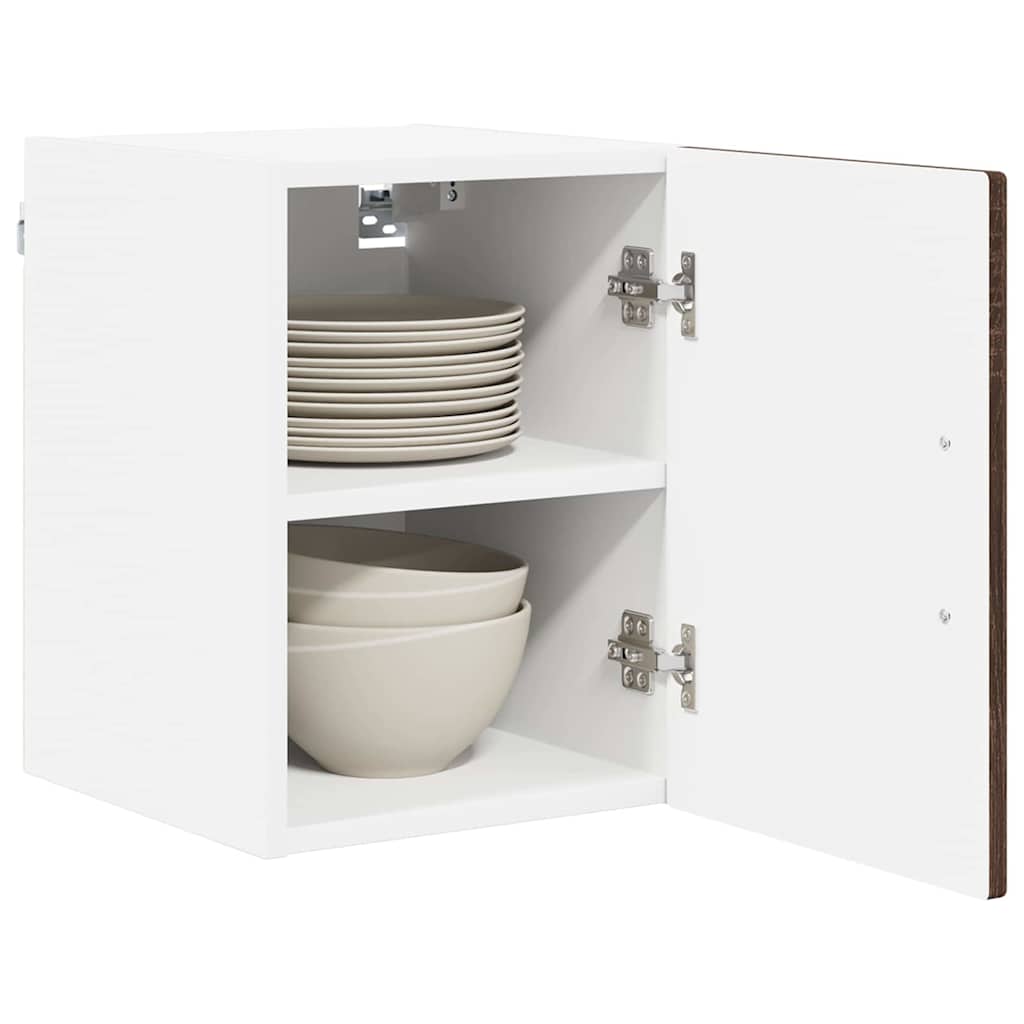 Vægskab LUCCA 2 pcs Brunt eg 30 x 31 x 40 cm Konstrueret træ