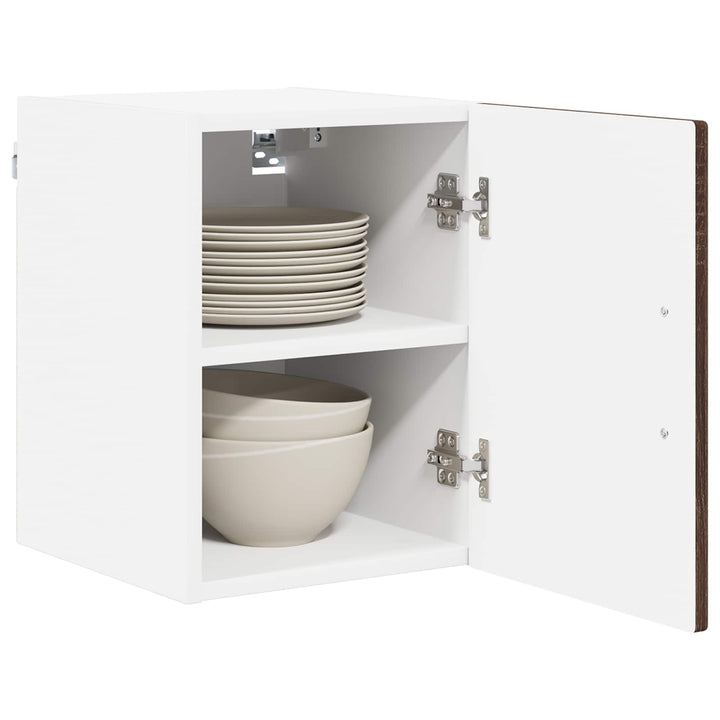 Vægskab LUCCA 2 pcs Brunt eg 30 x 31 x 40 cm Konstrueret træ