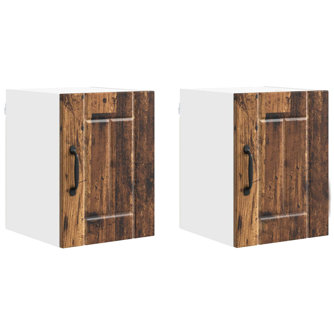 Vægskab LUCCA 2 pcs Gammelt træ 30 x 31 x 40 cm Konstrueret træ