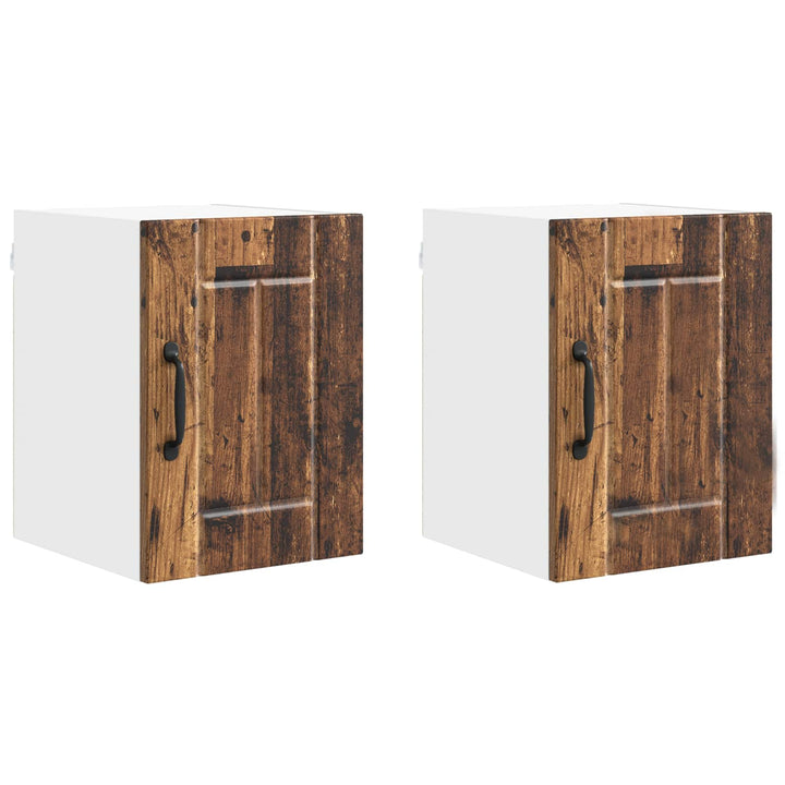 Vægskab LUCCA 2 pcs Gammelt træ 30 x 31 x 40 cm Konstrueret træ
