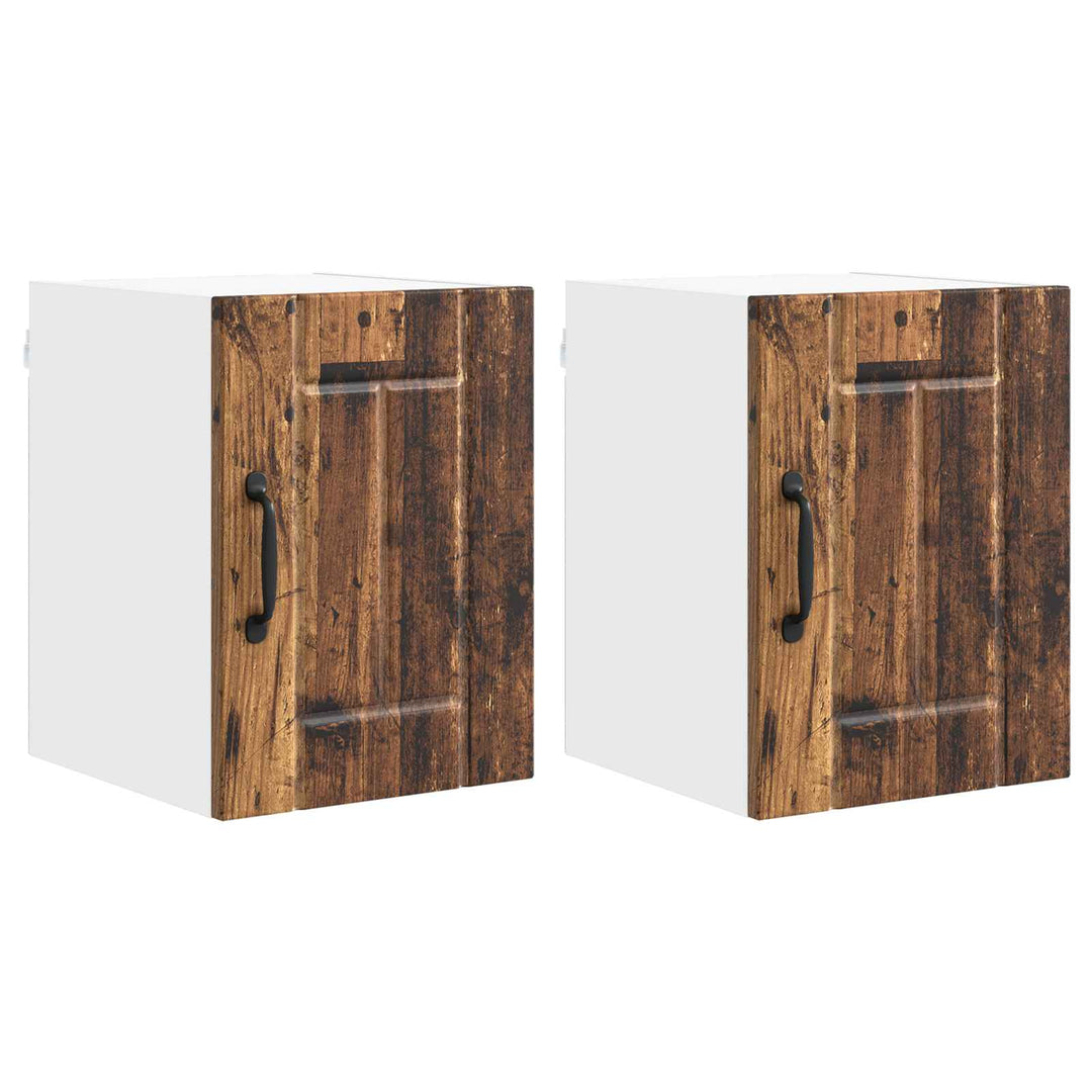 Vægskab LUCCA 2 pcs Gammelt træ 30 x 31 x 40 cm Konstrueret træ