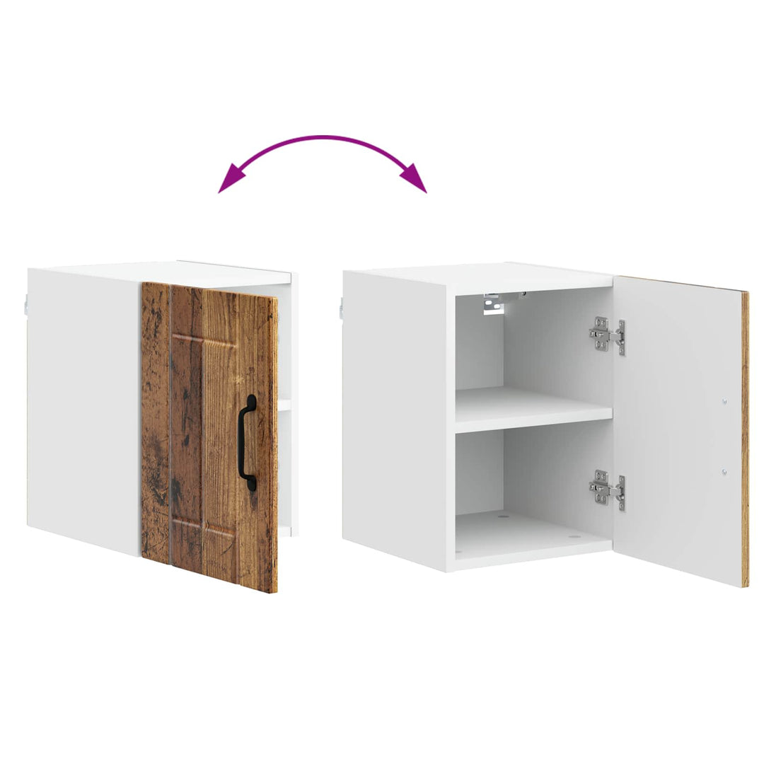 Vægskab LUCCA 2 pcs Gammelt træ 30 x 31 x 40 cm Konstrueret træ