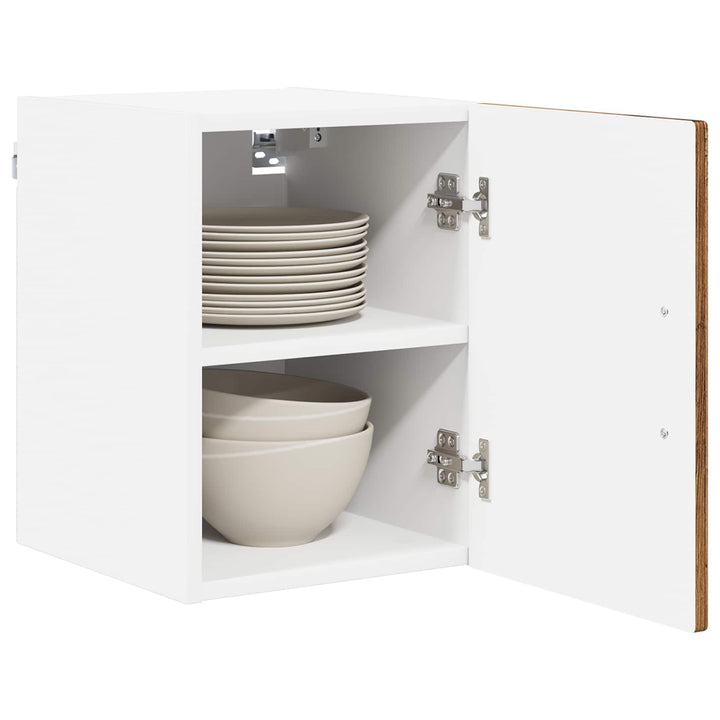 Vægskab LUCCA 2 pcs Gammelt træ 30 x 31 x 40 cm Konstrueret træ