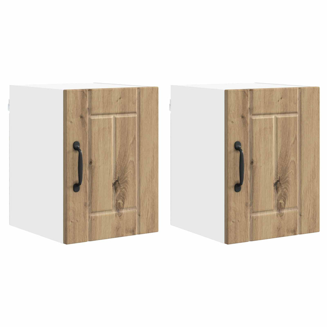 Vægskab LUCCA 2 pcs Artisan-eg 30 x 31 x 40 cm Konstrueret træ