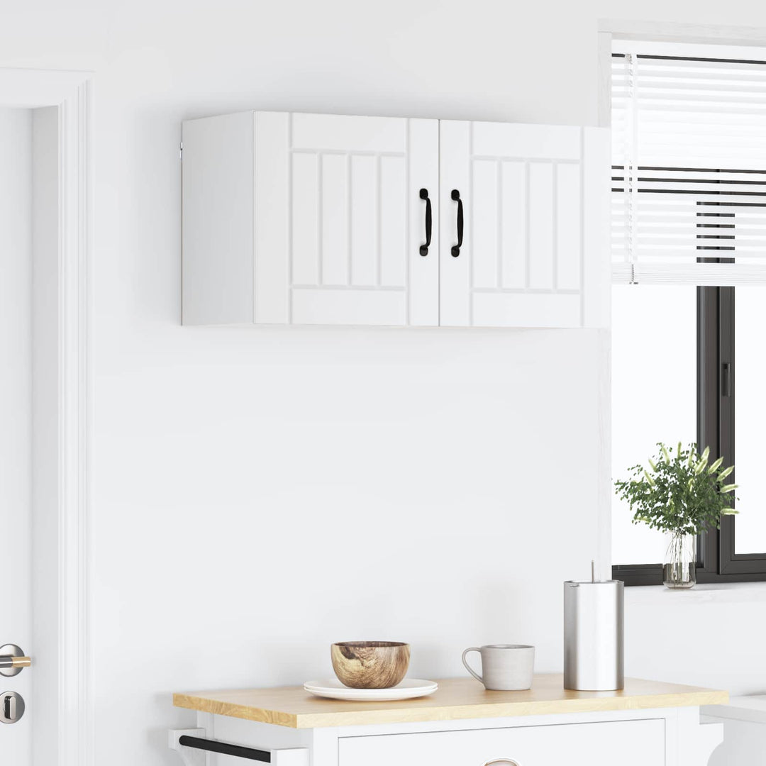 Vægskab LUCCA 2 pcs Hvid 40 x 31 x 40 cm Konstrueret træ