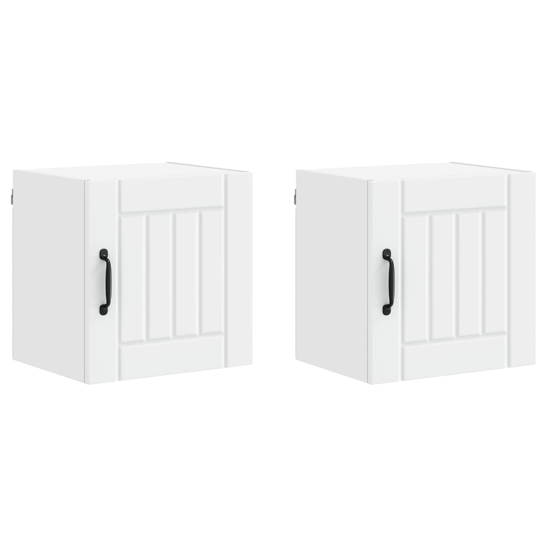 Vægskab LUCCA 2 pcs Hvid 40 x 31 x 40 cm Konstrueret træ