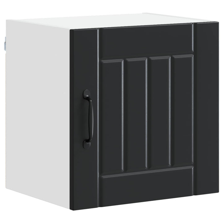 Vægskab LUCCA 2 pcs Sort 40 x 31 x 40 cm Konstrueret træ