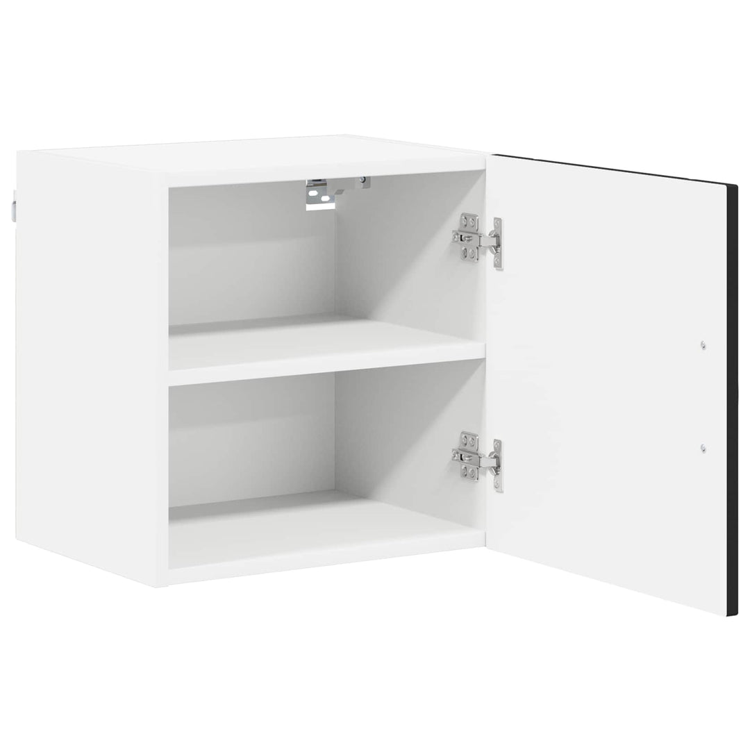 Vægskab LUCCA 2 pcs Sort 40 x 31 x 40 cm Konstrueret træ