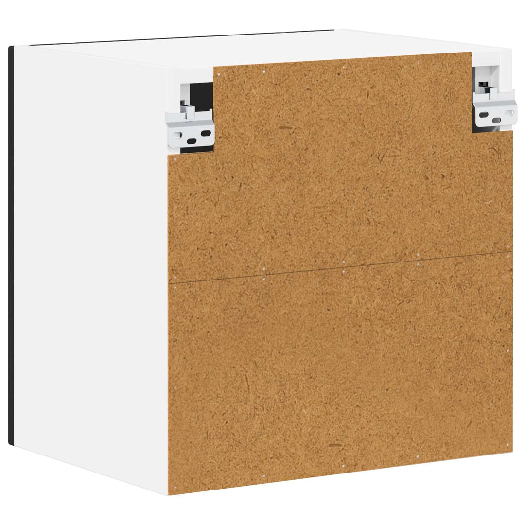 Vægskab LUCCA 2 pcs Sort 40 x 31 x 40 cm Konstrueret træ