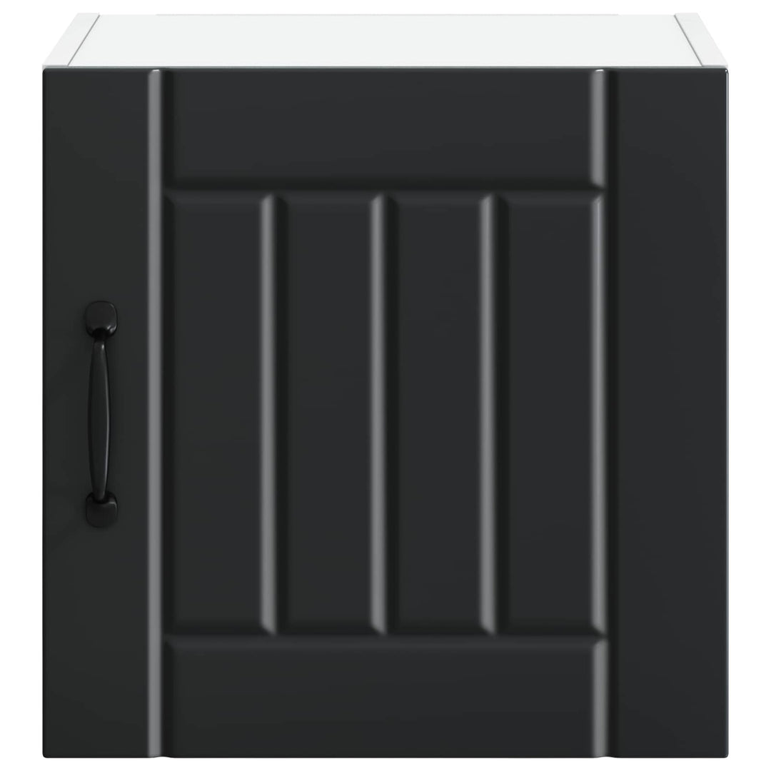 Vægskab LUCCA 2 pcs Sort 40 x 31 x 40 cm Konstrueret træ