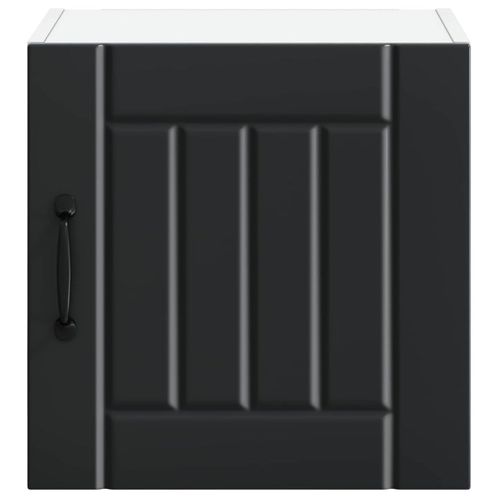 Vægskab LUCCA 2 pcs Sort 40 x 31 x 40 cm Konstrueret træ