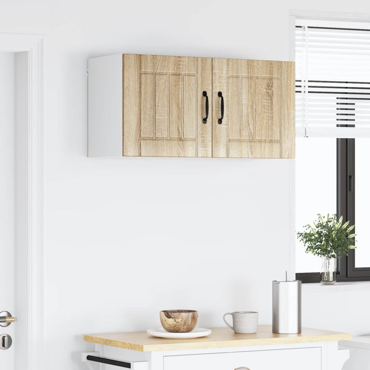 Vægskab LUCCA 2 pcs Sonoma-eg 40 x 31 x 40 cm Konstrueret træ