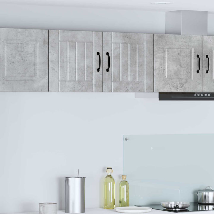 Vægskab LUCCA 2 pcs Betongrå 40 x 31 x 40 cm Konstrueret træ
