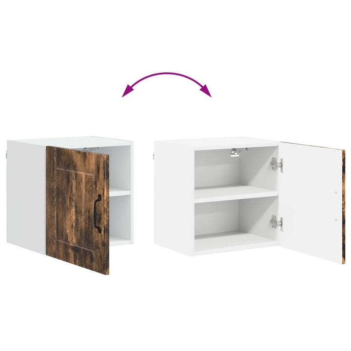 Vægskab LUCCA 2 pcs Røget eg 40 x 31 x 40 cm Konstrueret træ