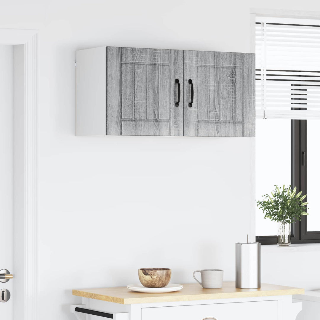 Vægskab LUCCA 2 pcs Grå sonoma-eg 40 x 31 x 40 cm