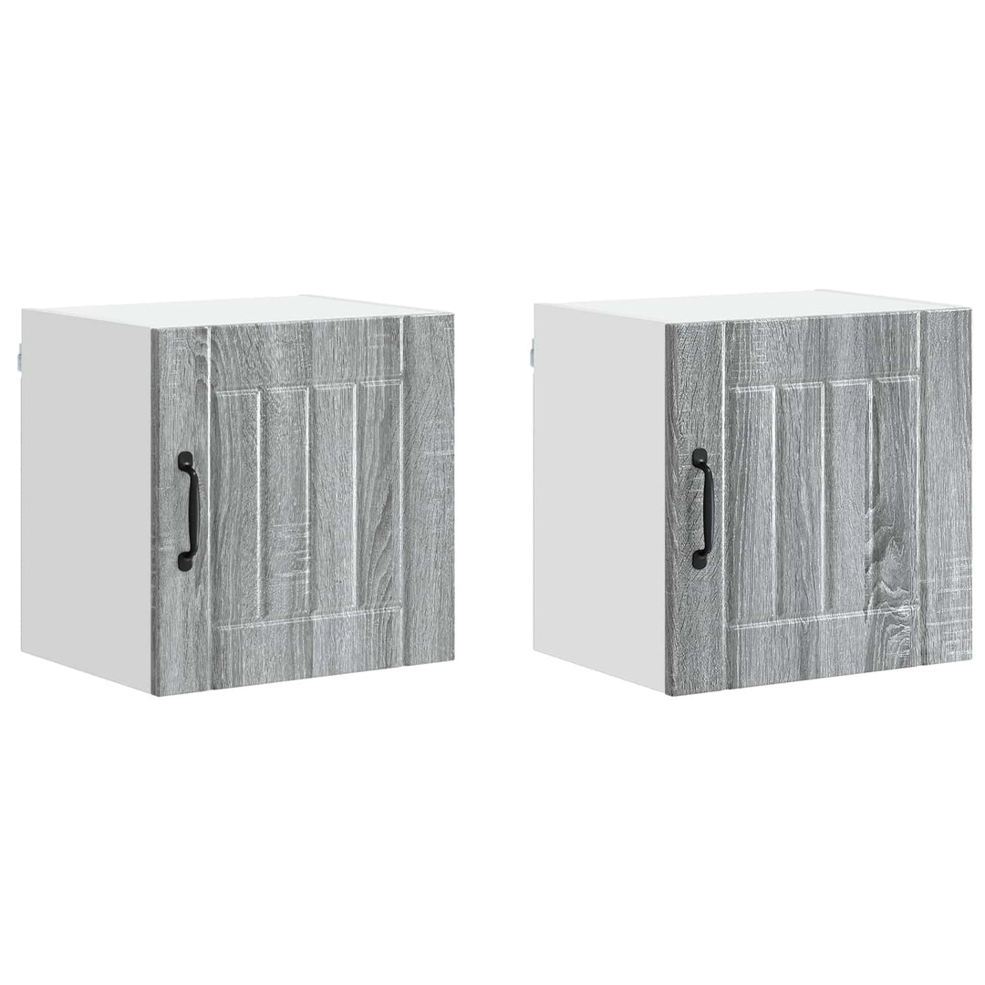 Vægskab LUCCA 2 pcs Grå sonoma-eg 40 x 31 x 40 cm