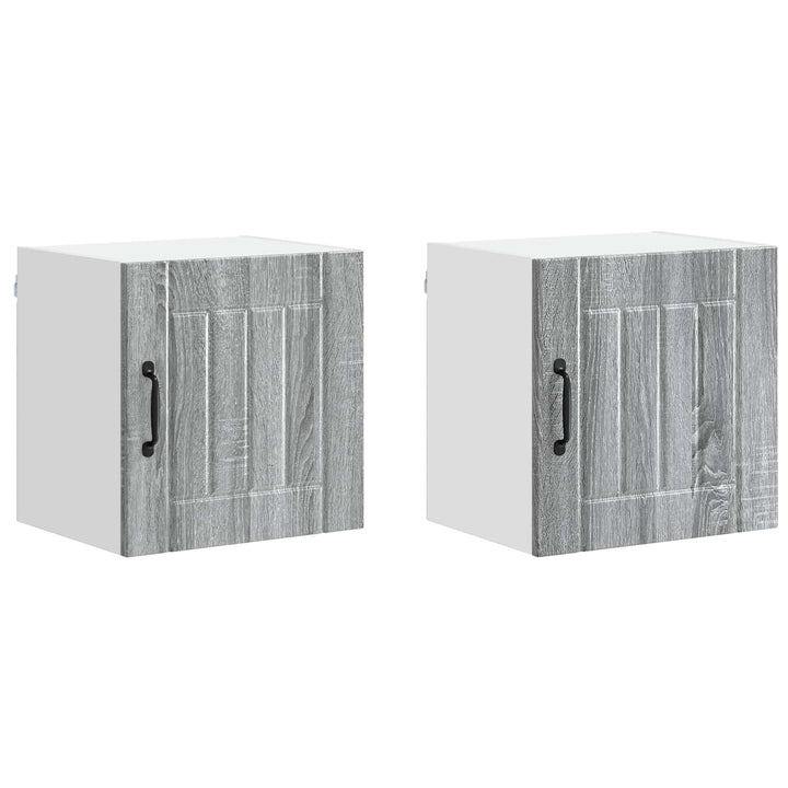 Vægskab LUCCA 2 pcs Grå sonoma-eg 40 x 31 x 40 cm