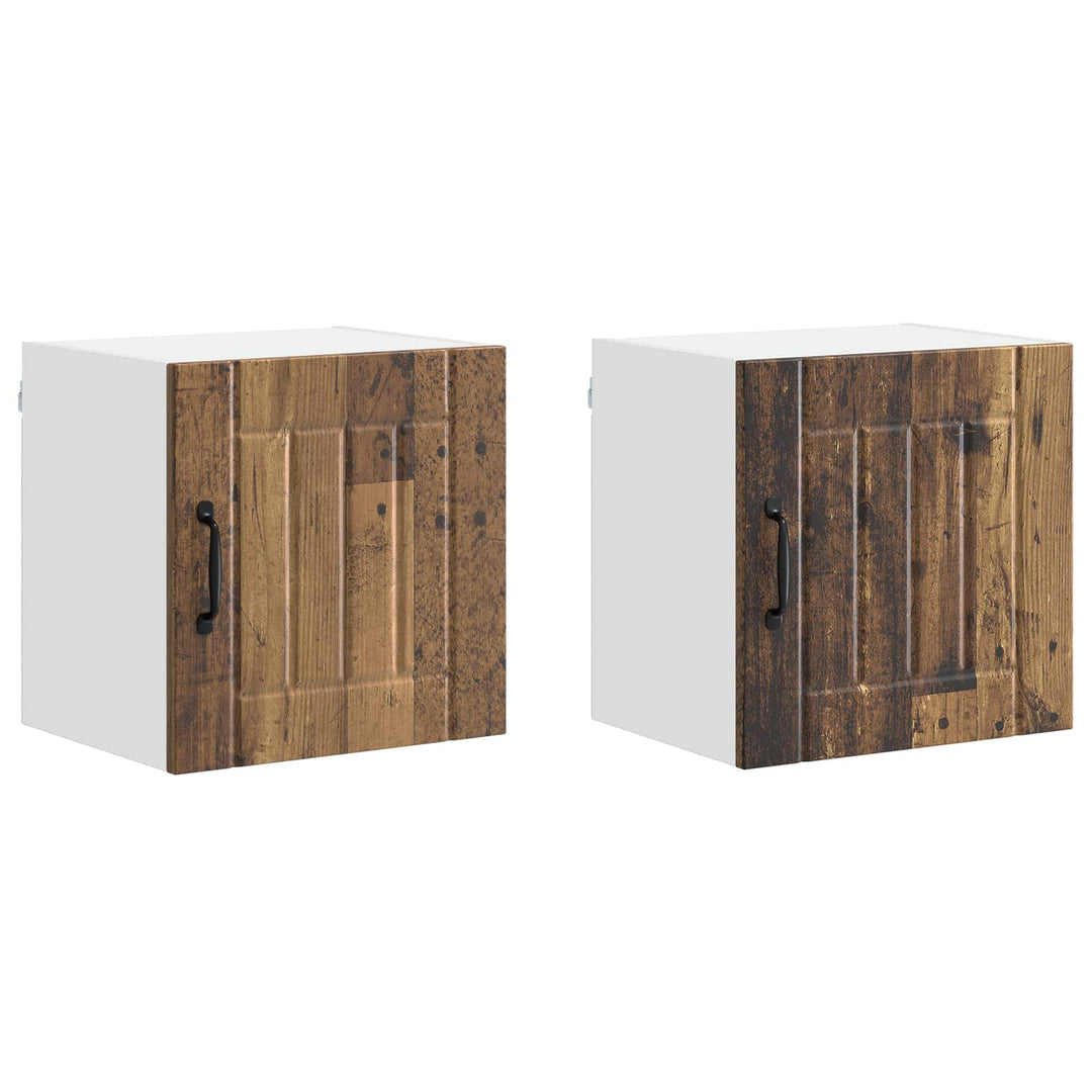 Vægskab LUCCA 2 pcs Gammelt træ 40 x 31 x 40 cm Konstrueret træ