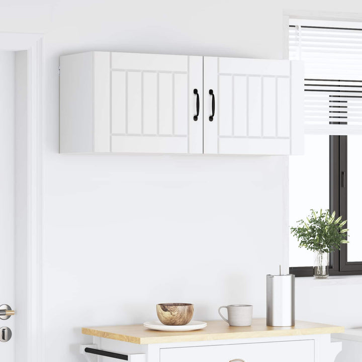 Vægskab LUCCA 2 pcs Hvid 50 x 31 x 40 cm Konstrueret træ