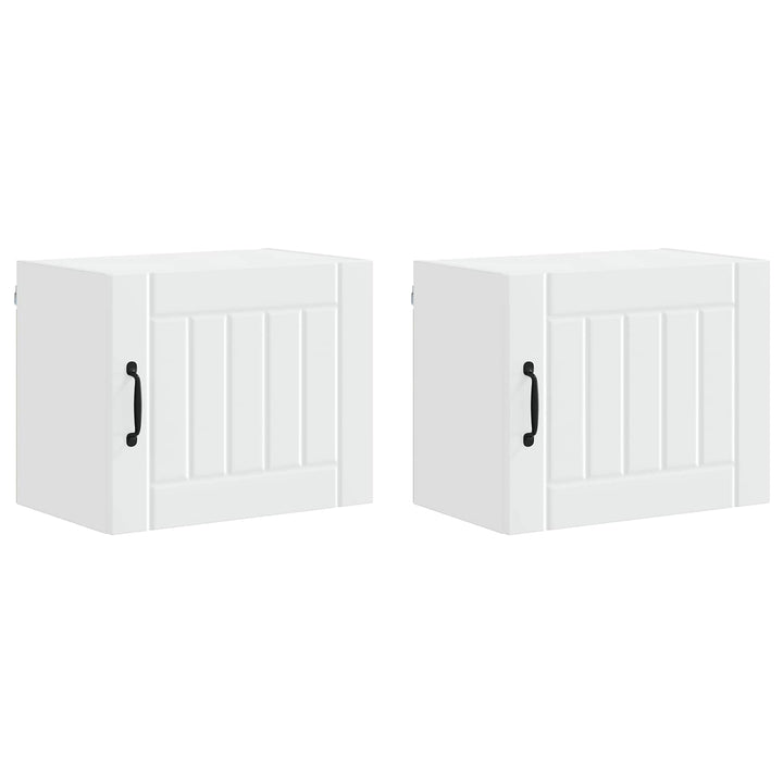 Vægskab LUCCA 2 pcs Hvid 50 x 31 x 40 cm Konstrueret træ