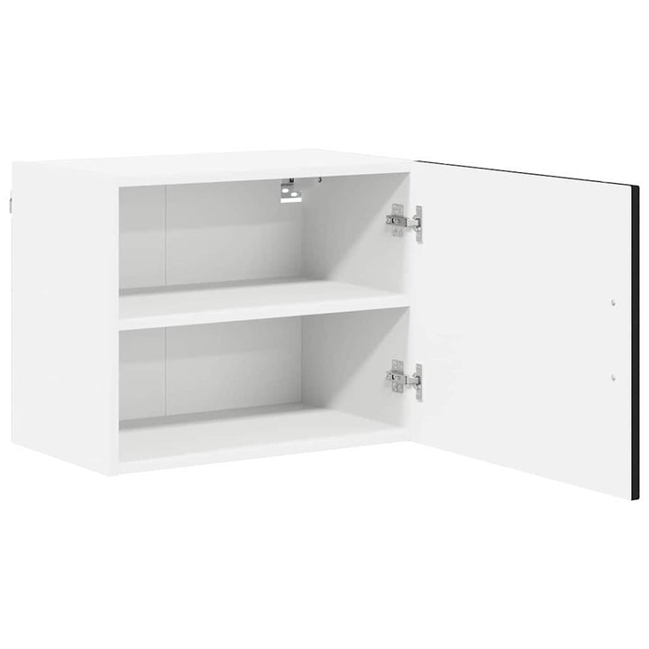 Vægskab LUCCA 2 pcs Sort 50 x 31 x 40 cm Konstrueret træ