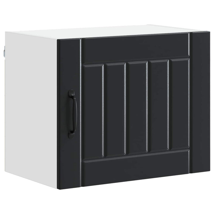 Vægskab LUCCA 2 pcs Sort 50 x 31 x 40 cm Konstrueret træ