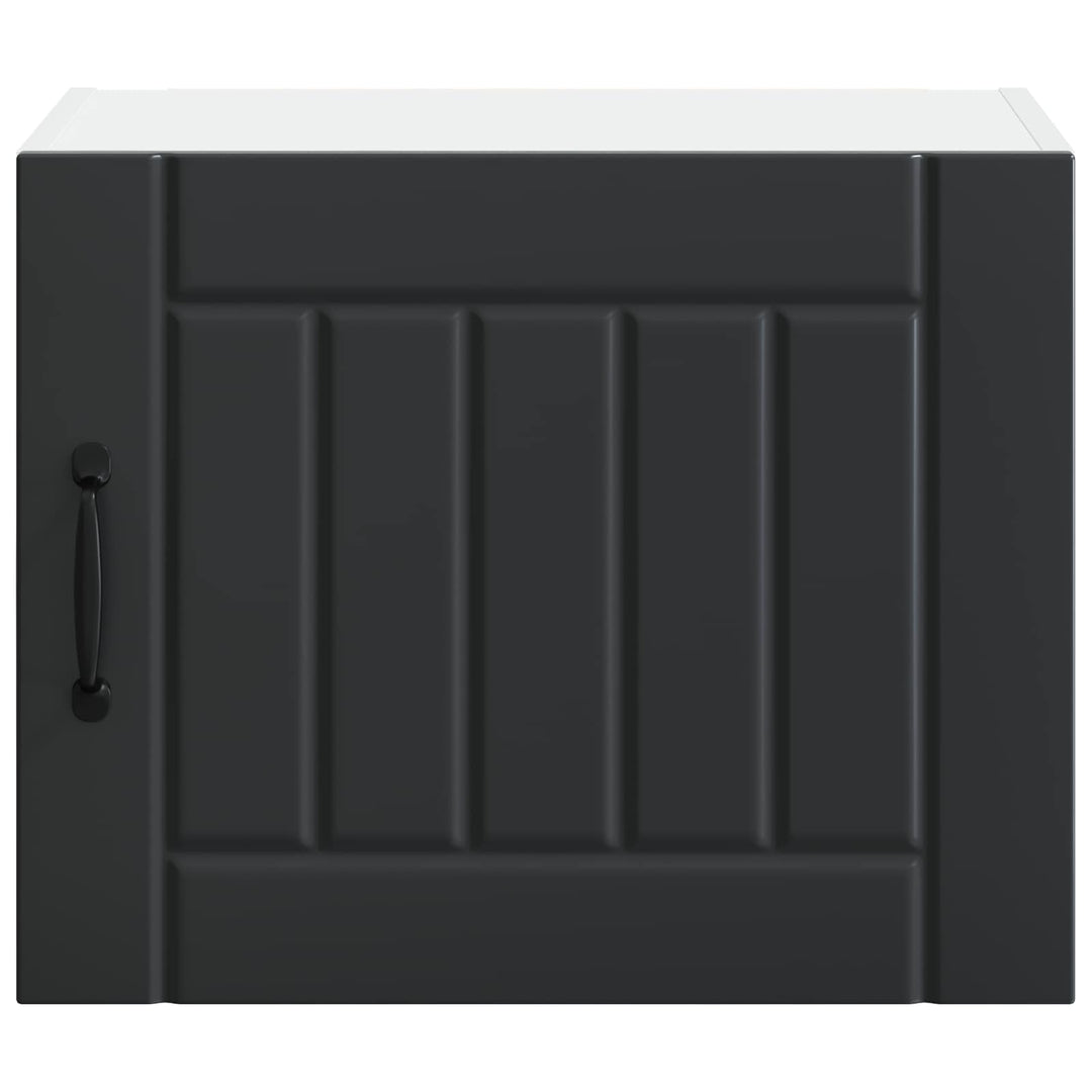 Vægskab LUCCA 2 pcs Sort 50 x 31 x 40 cm Konstrueret træ
