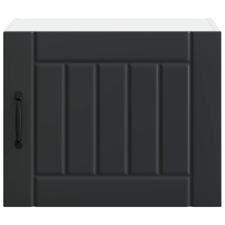Vægskab LUCCA 2 pcs Sort 50 x 31 x 40 cm Konstrueret træ
