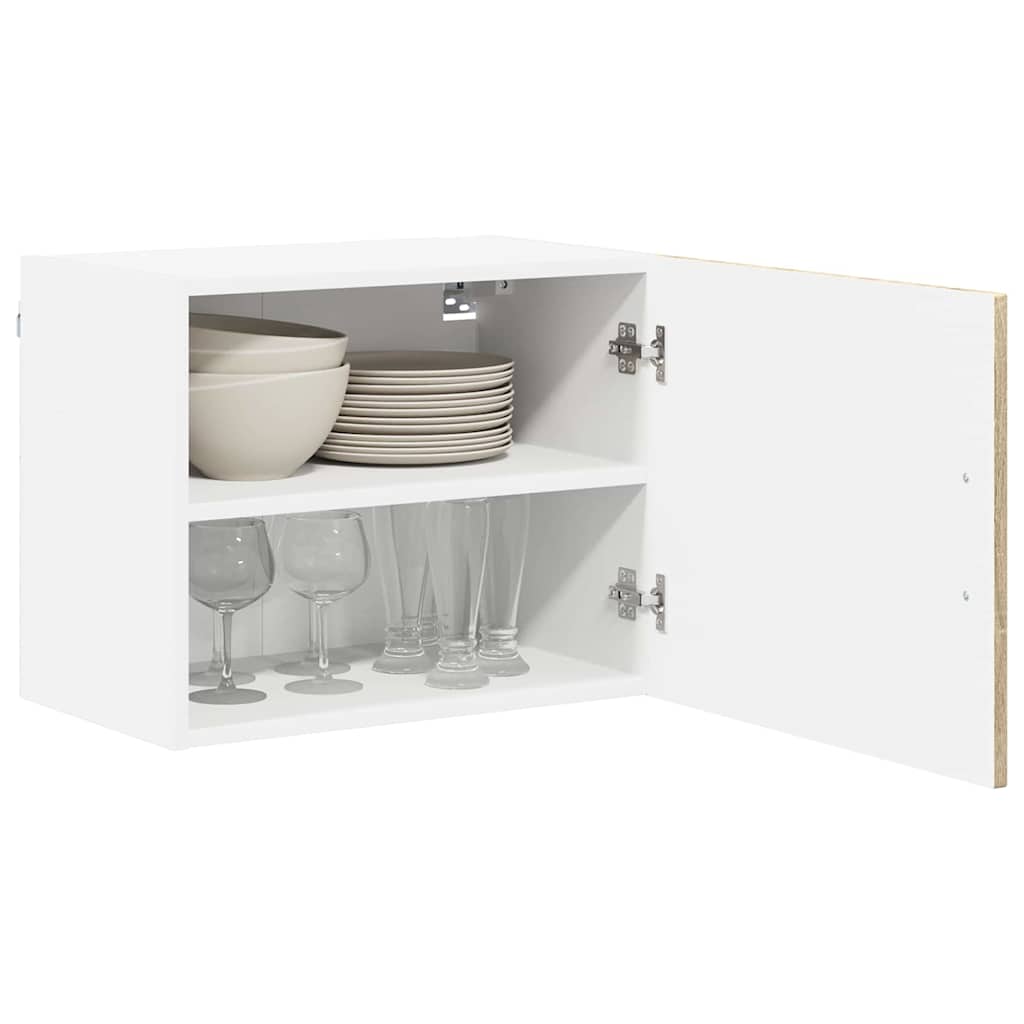 Vægskab LUCCA 2 pcs Sonoma-eg 50 x 31 x 40 cm Konstrueret træ