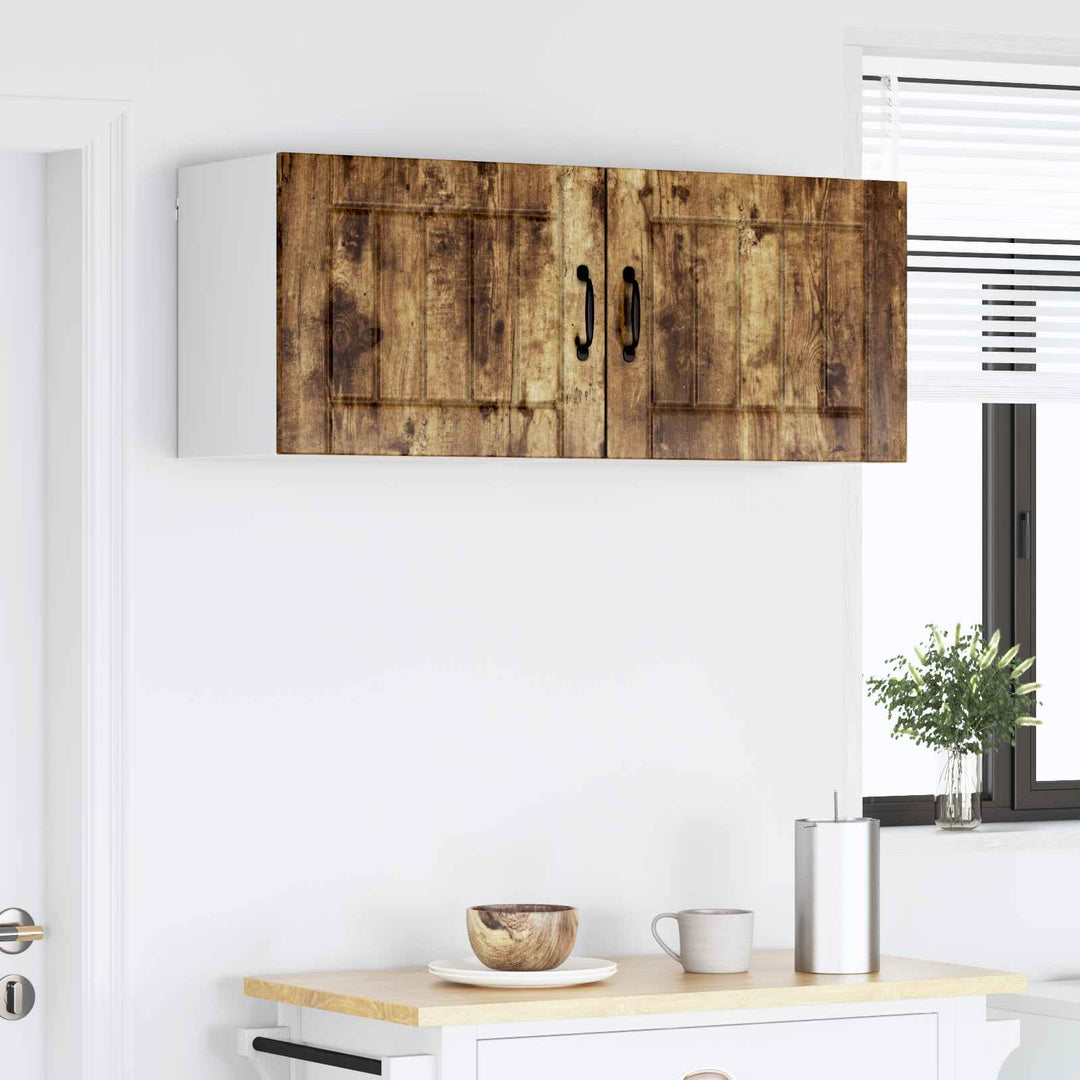 Vægskab LUCCA 2 pcs Røget eg 50 x 31 x 40 cm Konstrueret træ