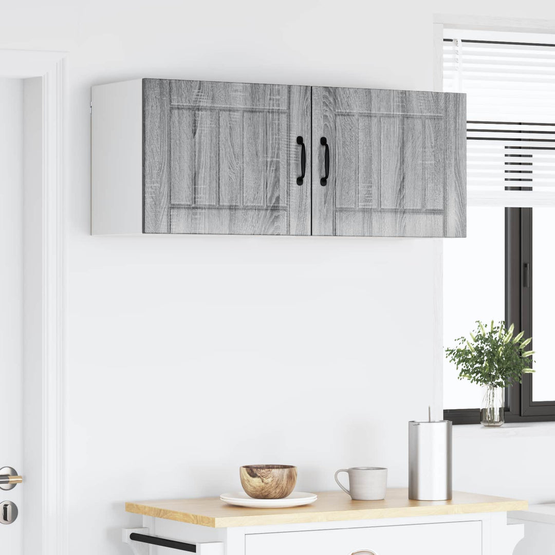 Vægskab LUCCA 2 pcs Grå sonoma-eg 50 x 31 x 40 cm
