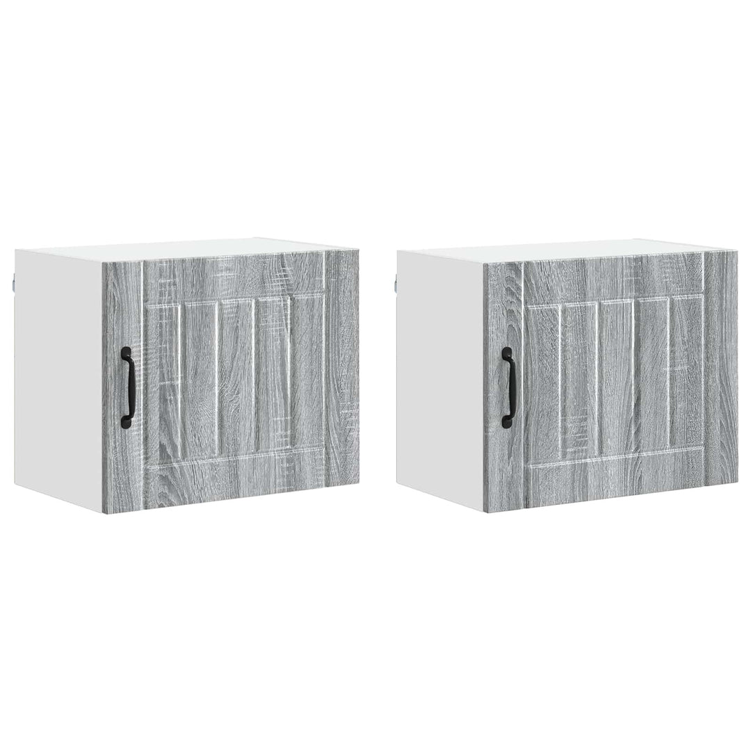 Vægskab LUCCA 2 pcs Grå sonoma-eg 50 x 31 x 40 cm