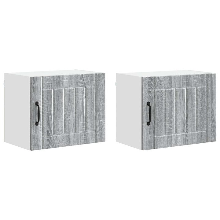 Vægskab LUCCA 2 pcs Grå sonoma-eg 50 x 31 x 40 cm