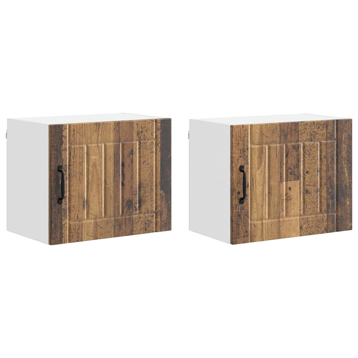 Vægskab LUCCA 2 pcs Gammelt træ 50 x 31 x 40 cm Konstrueret træ