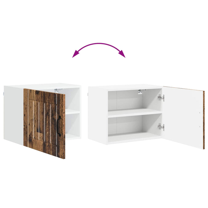 Vægskab LUCCA 2 pcs Gammelt træ 50 x 31 x 40 cm Konstrueret træ