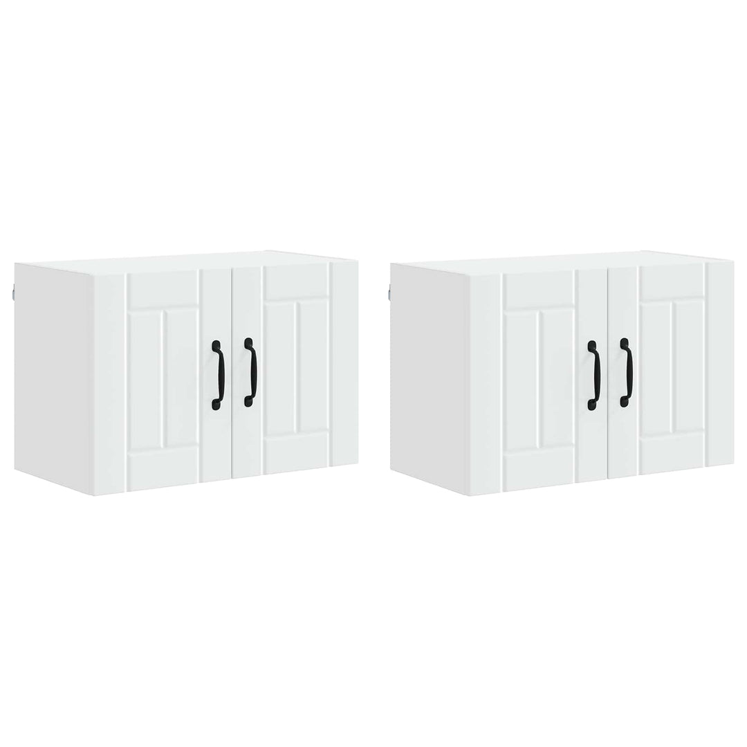 Vægskab LUCCA 2 pcs Hvid 60 x 31 x 40 cm Konstrueret træ